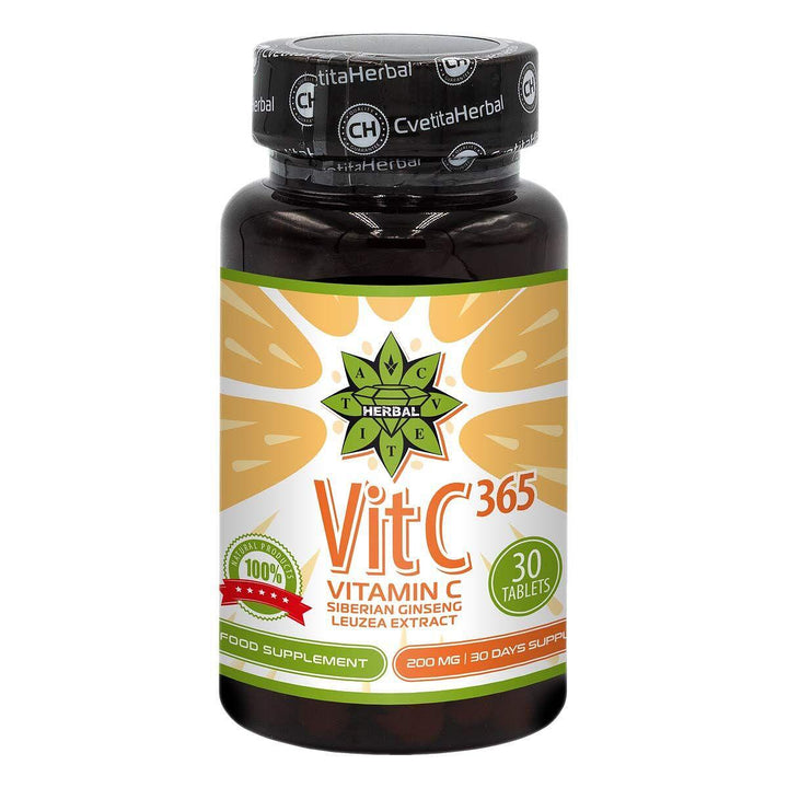 Vitamin C 365 + Sibirski Ginseng in Leuzea (30 tablet)