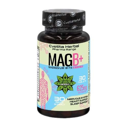 Magnesium z vitaminom B kompleks - B1, B6, B12 (30 tablet)